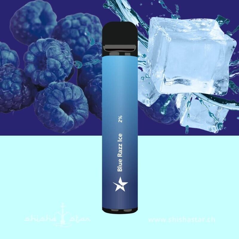 STARSMOKE Blue Razz Ice 2500 Puffs 2% Nic.1 Stk