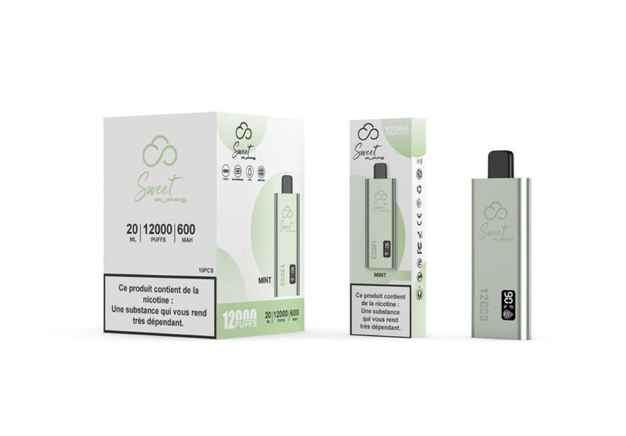 Sweet Puffs Mint 12000 Puffs 2% Nici.1 Stk.
