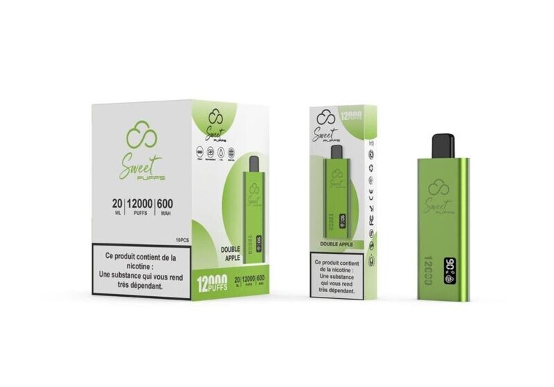 Sweet Puffs Double Apple 12000 Puffs 2% Nic.1 Stk.