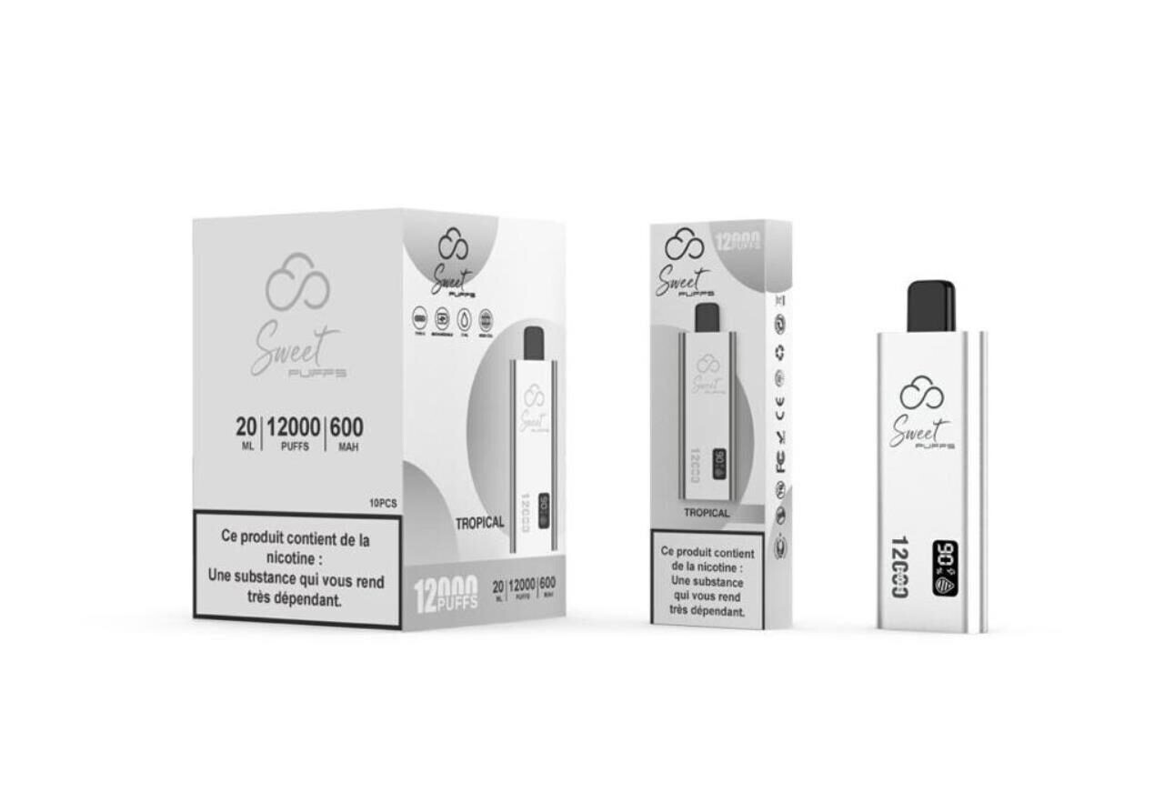 Sweet Puffs Tropical 12000 Puffs 2% Nic.1 Stk.