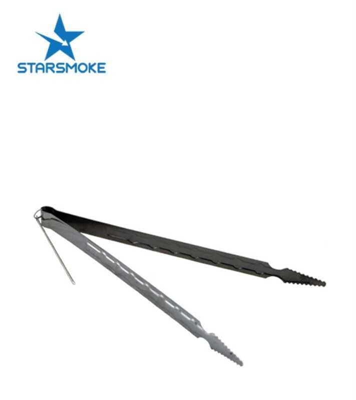 STARSMOKE Edelstahlzange Riesig 30 cm