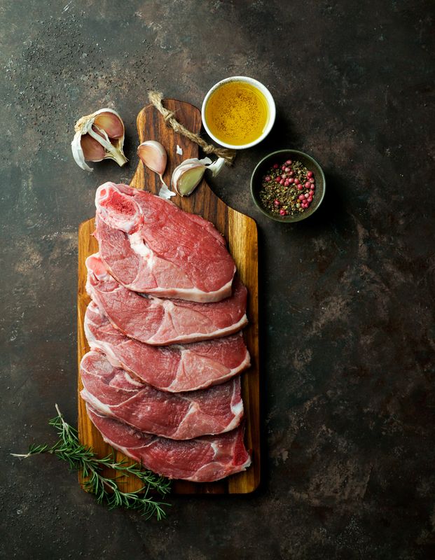 Lamm Gigot Steaks mit Knochen 2Stk