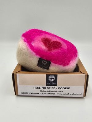Peeling Seife Cookie - Hafer- &amp; Mandelmilch