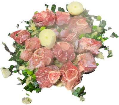 Lamm Haxen mit Knochen
