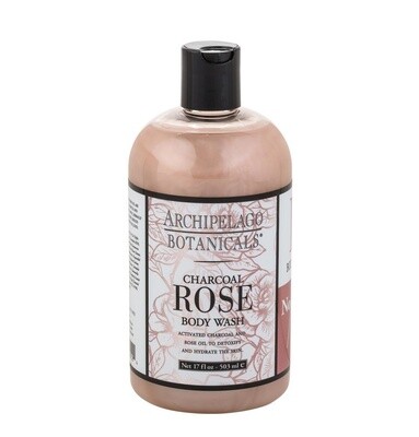 Archipelago Charcoal Rose 17oz Body Wash