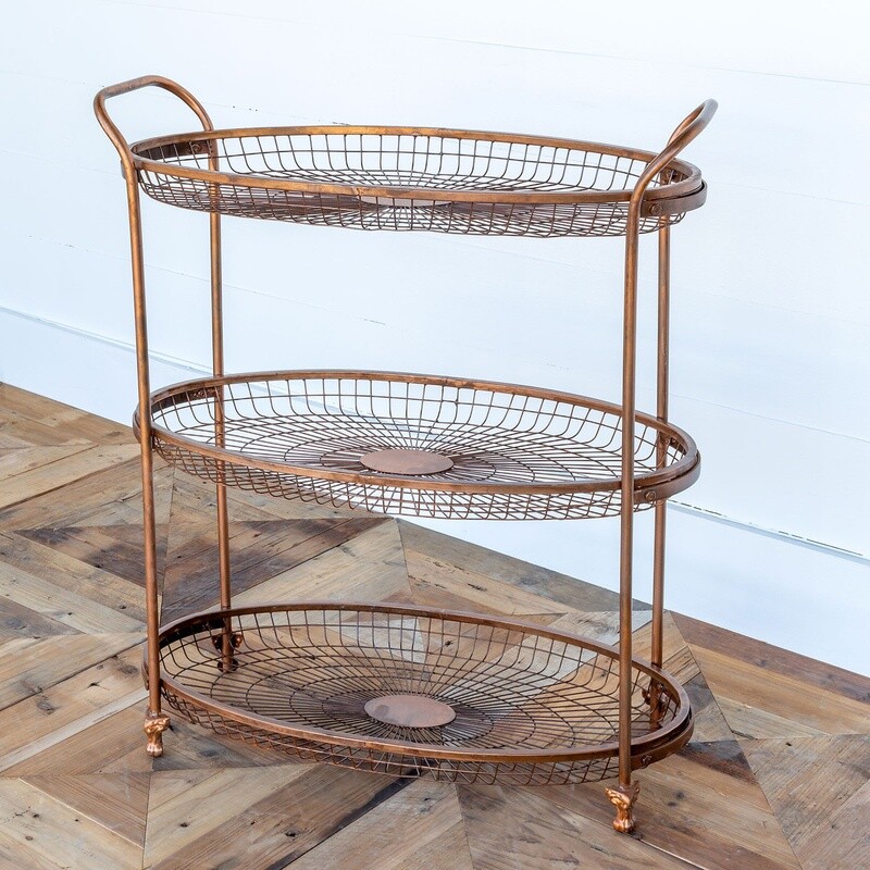 Wire Basket Tiered Rack