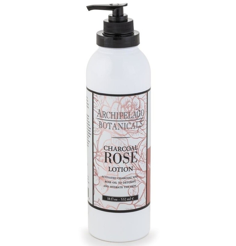 Archipelago Charcoal Rose 18oz Lotion