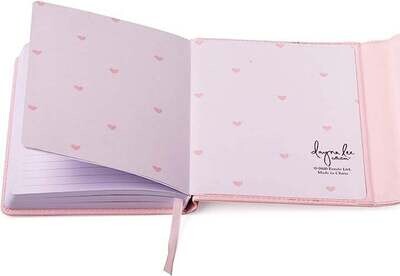 Heart Flap Journal-Light Pink