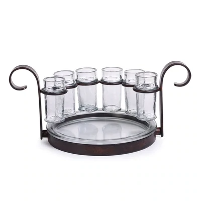Fiesta Six Shot Tequila Set Bronze