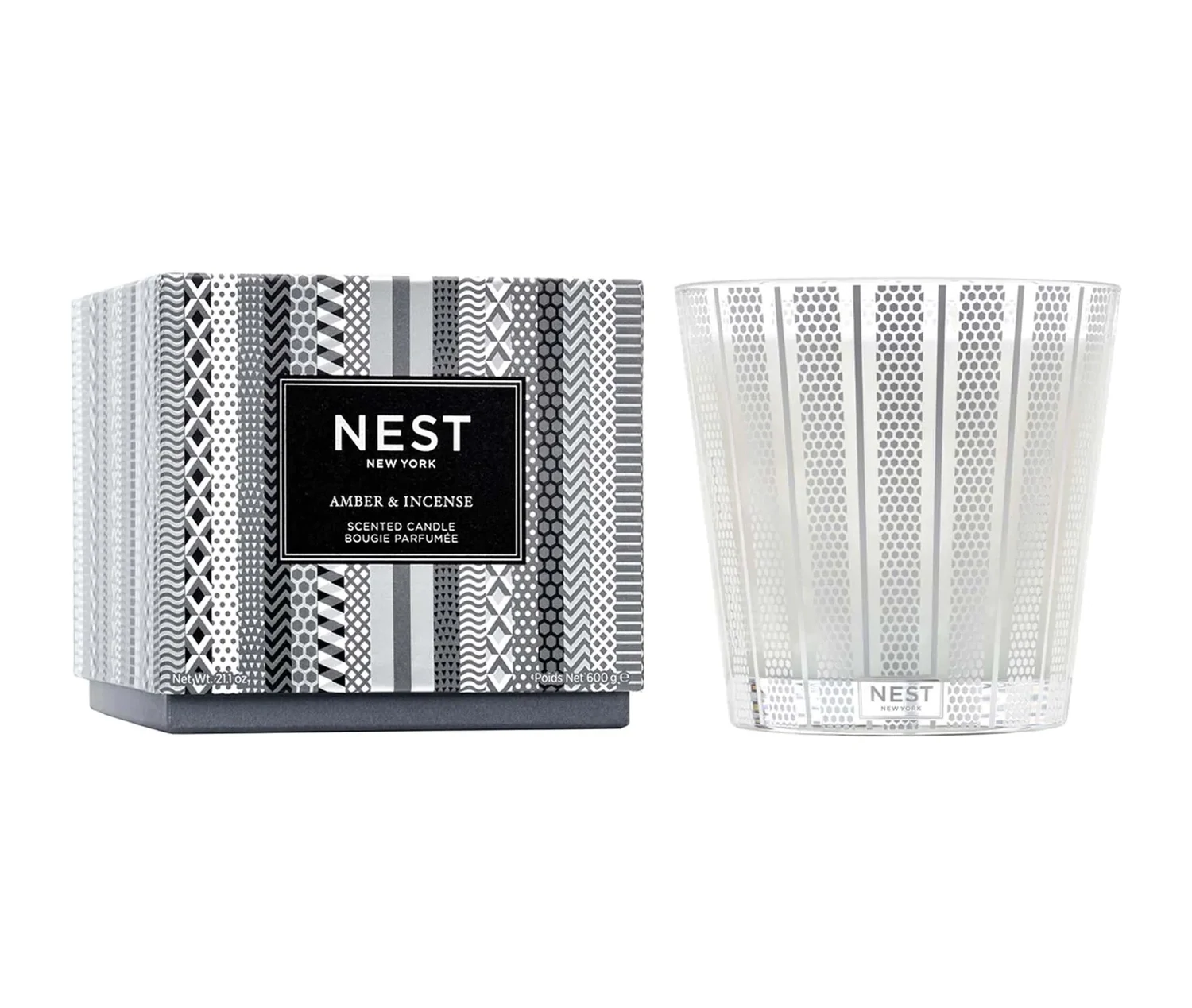 Amber &amp; Incense 3-Wick Candle