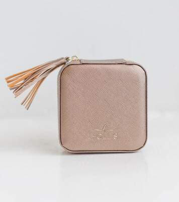Hollis Mini Jewelry Organizer Metallic Mocha