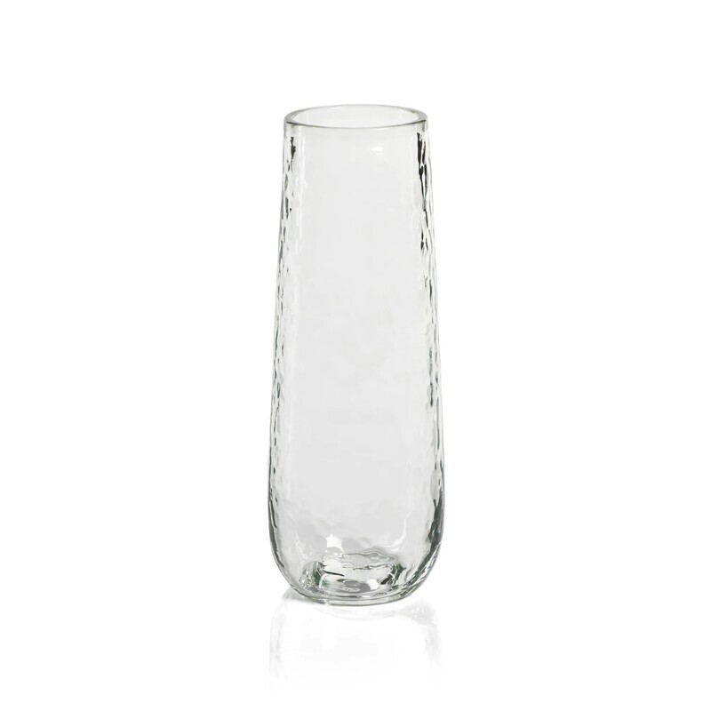 Artisan Hammered Stemless Champagne Flute