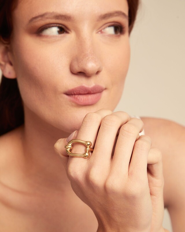 SEROTONIN RING Gold