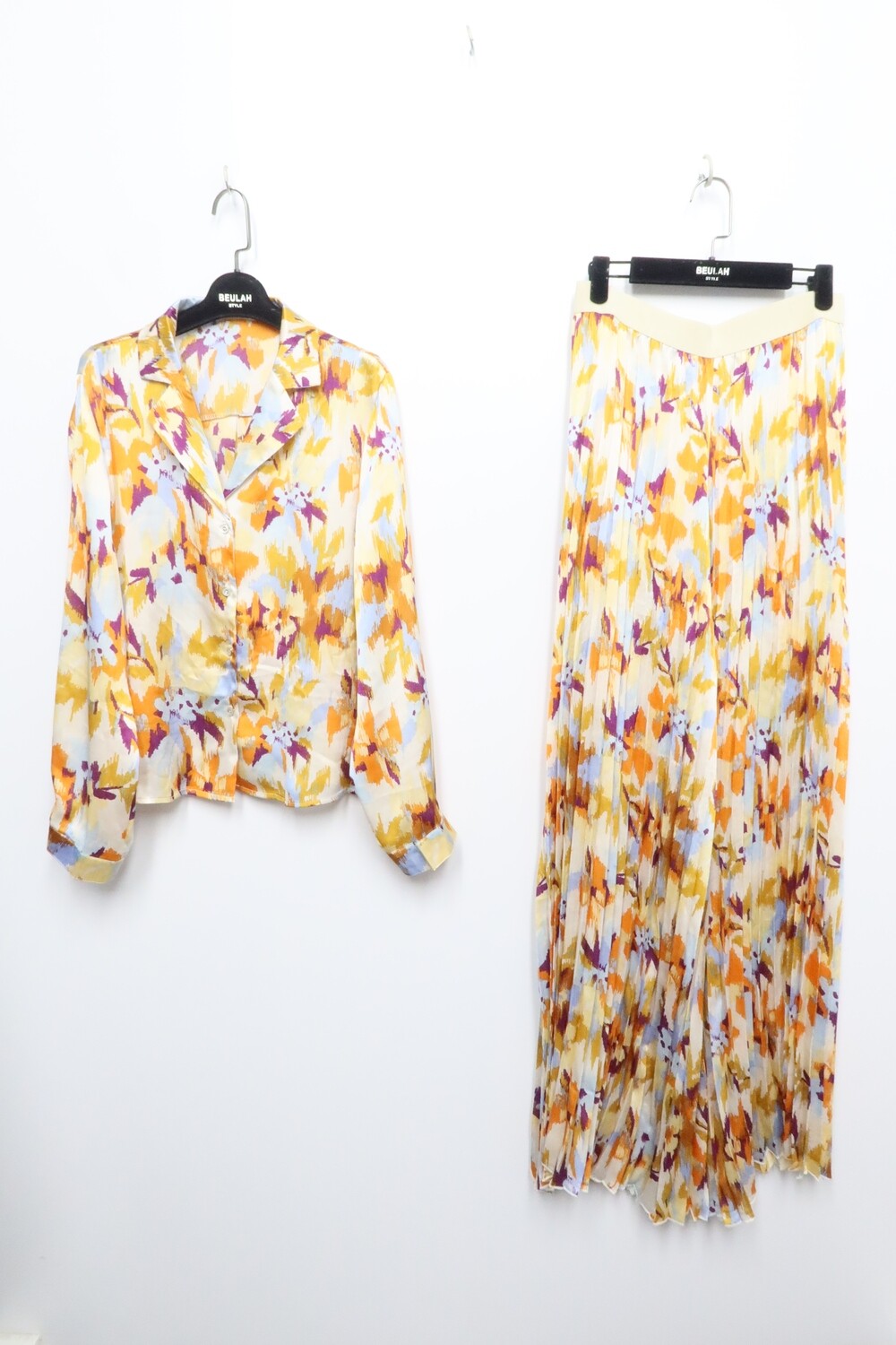 Purple Floral Watercolor Top