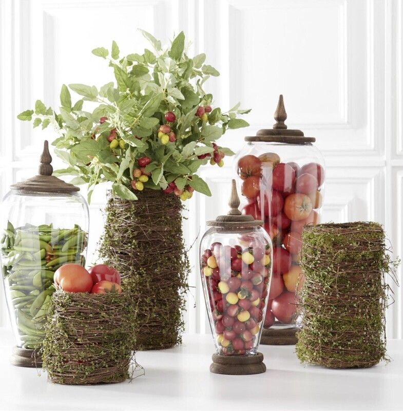 TWIG &amp; MOSS LEAVES POTS