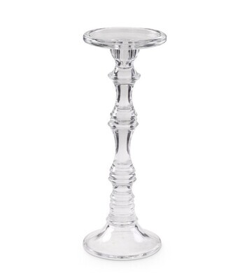 Slender Glass Candleholders
