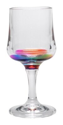 Acrylic Rainbow Wine Glass