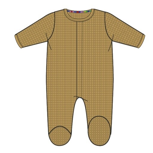 DOE WAFFLE FOOTIE, Size: 0-3M