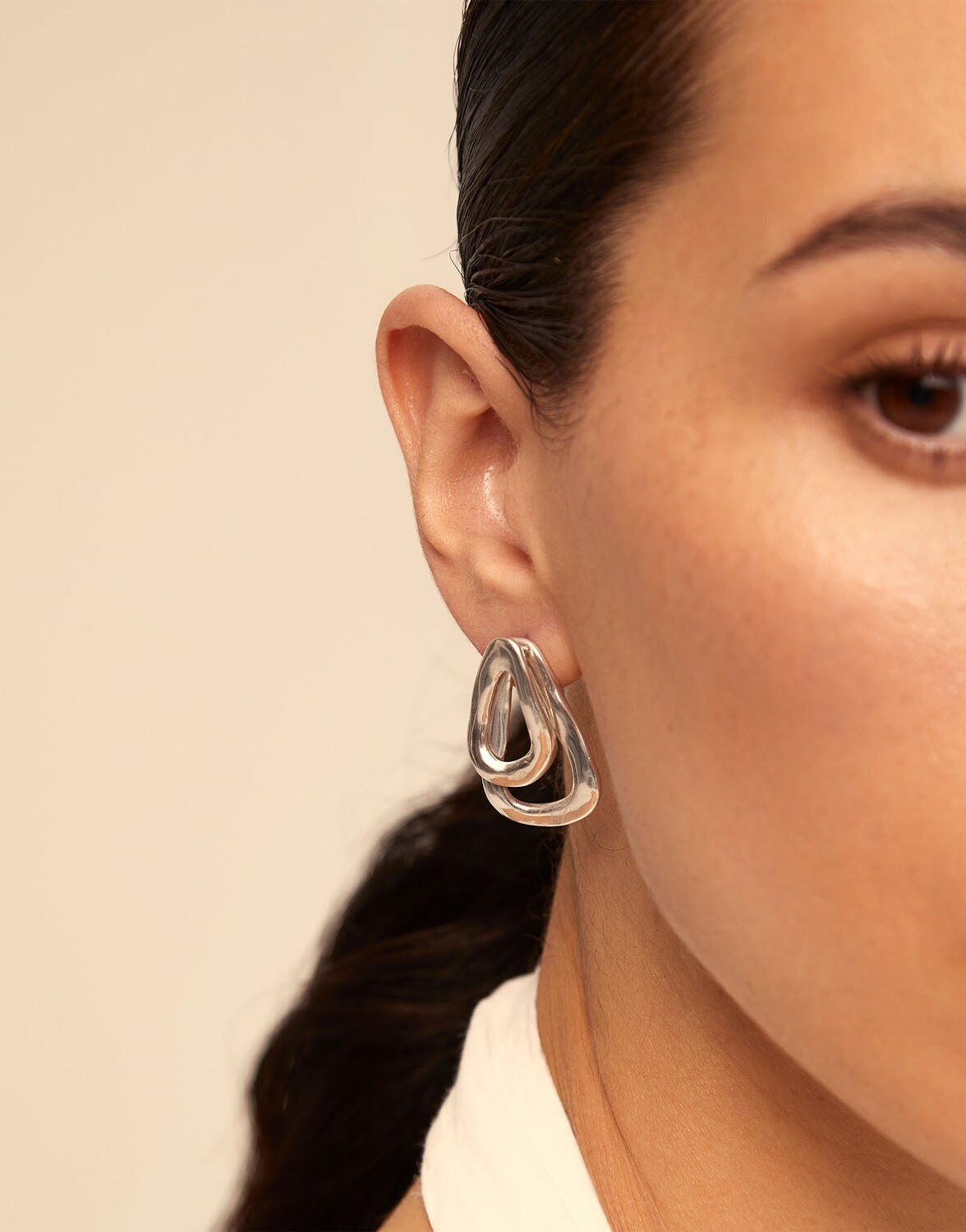Connected Earrings Silver