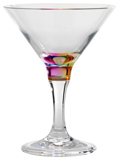 Acrylic Martini Rainbow 9oz