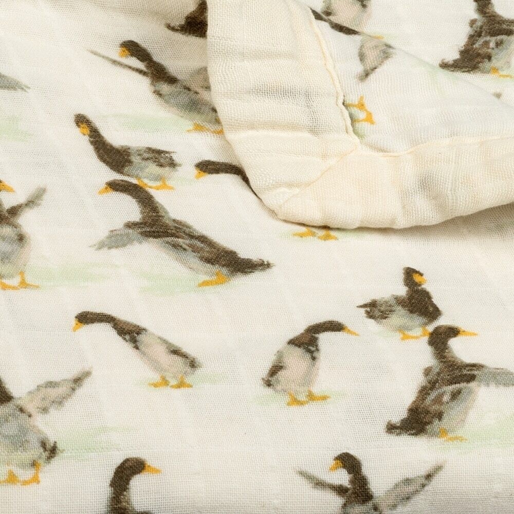 Duck Mini Lovey Two-Layer Muslin Security Blanket