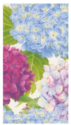 Hydrangea Garden Paper Guest Towel Napkins in Blue