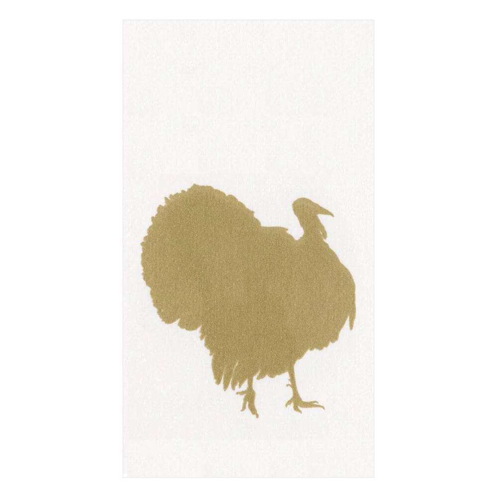 Turkey Fan Paper Linen Guest Towel Napkins