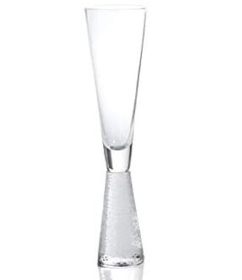 Champagne Flute Hammered Stem
