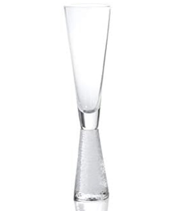 Champagne Flute Hammered Stem