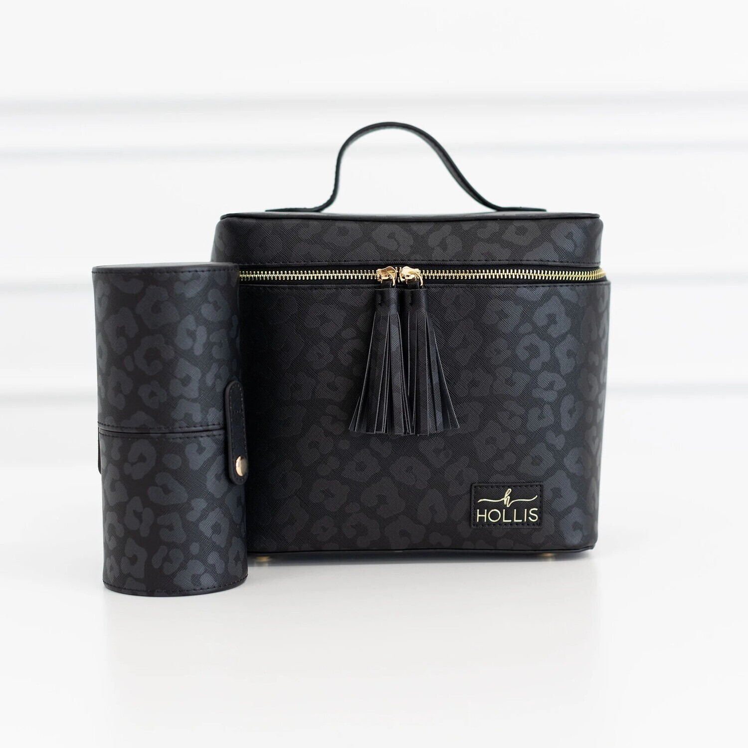 Hollis Black Leopard Lux