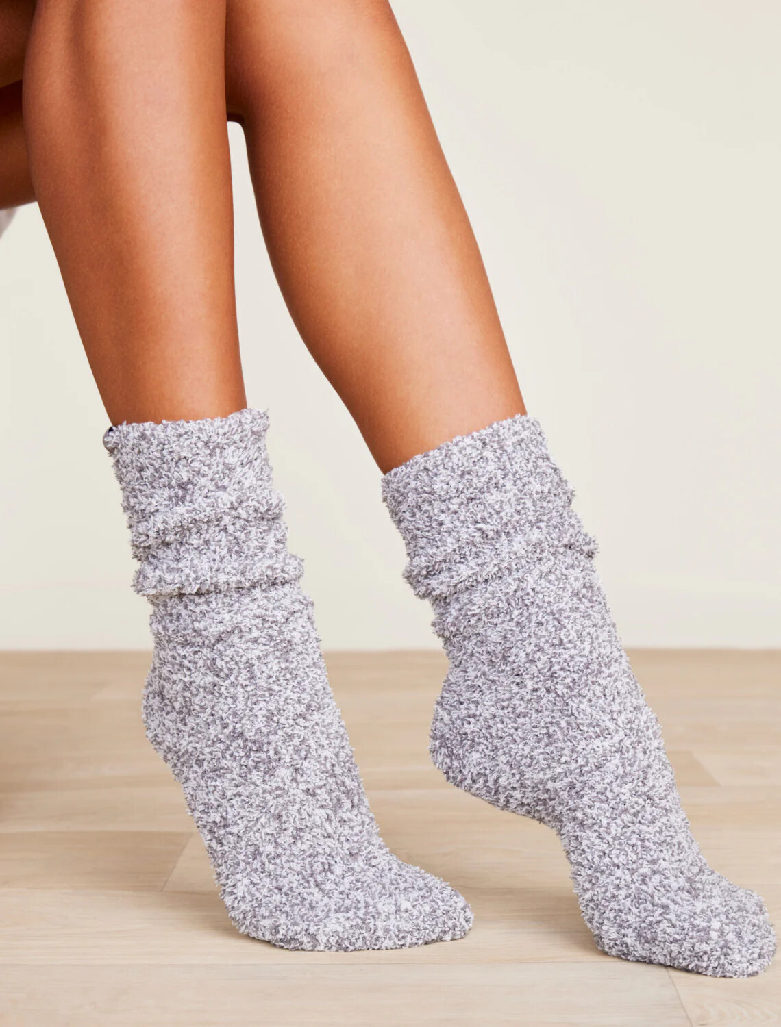 CozyChic® Heathered Women's Socks Graphite/White