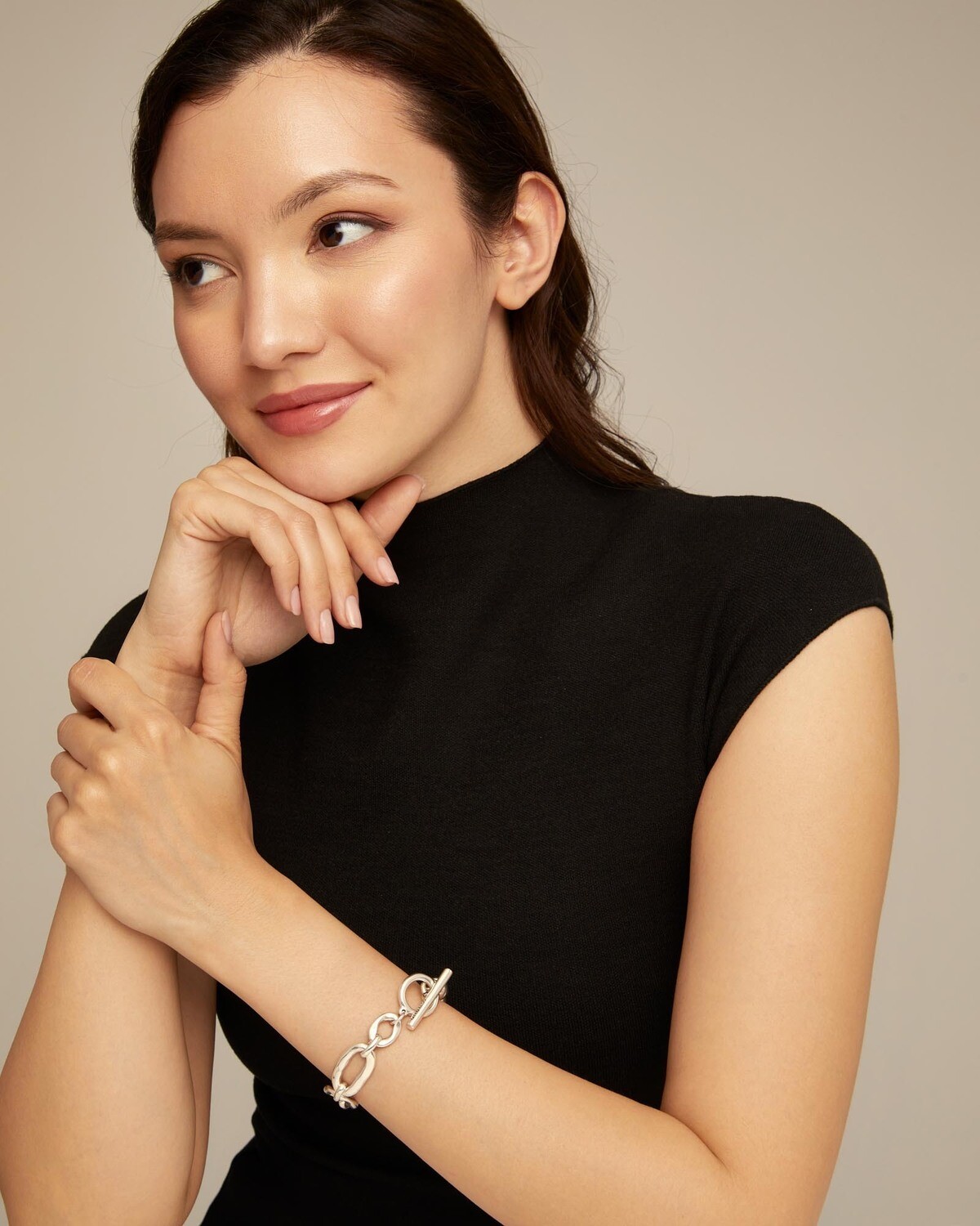 CHEERFUL BRACELET-Large Silver