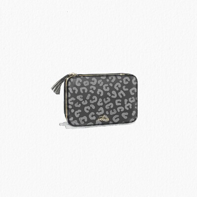 Hollis Black Leopard Jewelry Organizer