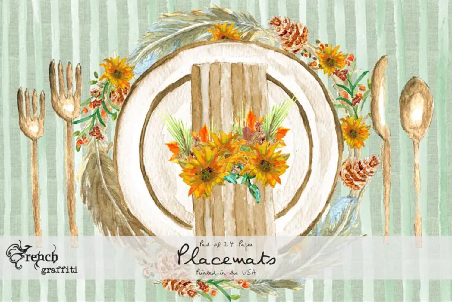 Fall Place Setting Paper Placemat