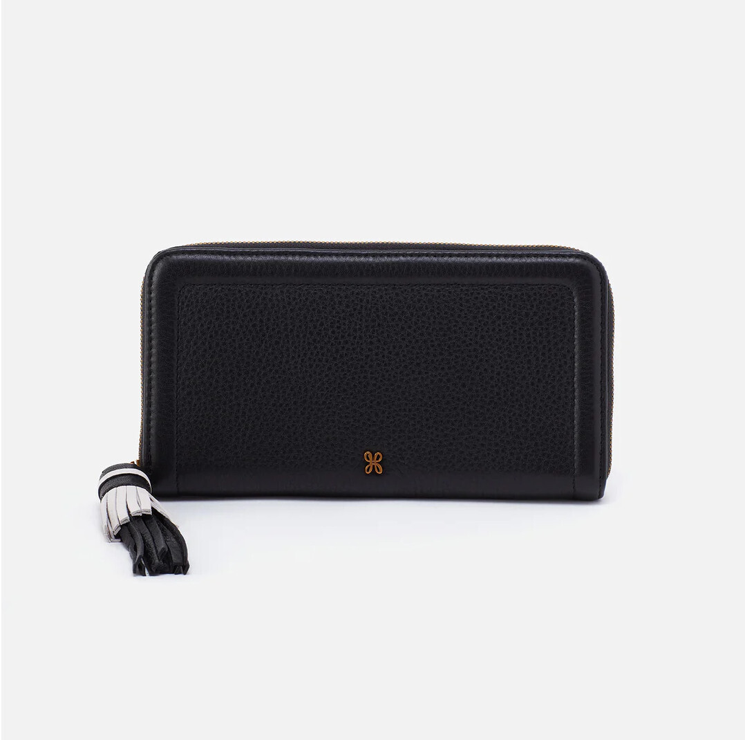 NILA LARGE CONTINENTAL WALLET Black