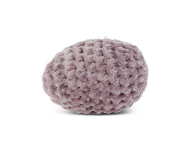 2.5 Inch Purple Crochet Easter Egg