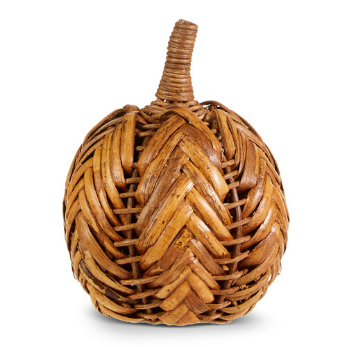 6.5&quot; WICKER PUMPKIN