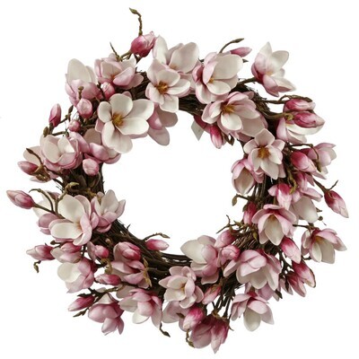 Japanese Magnolia Wreath 24&quot;