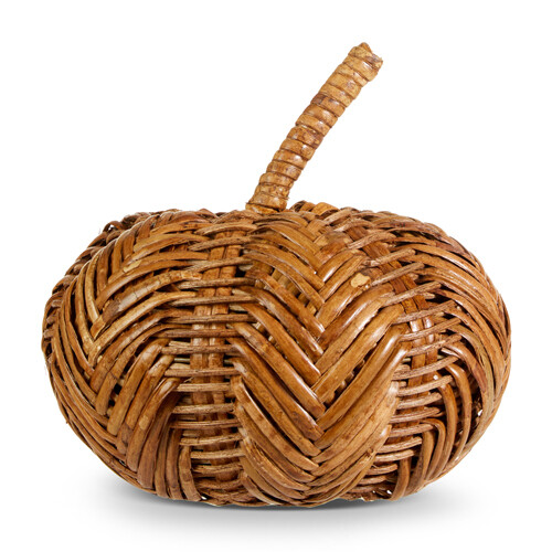 9&quot; WICKER PUMPKIN