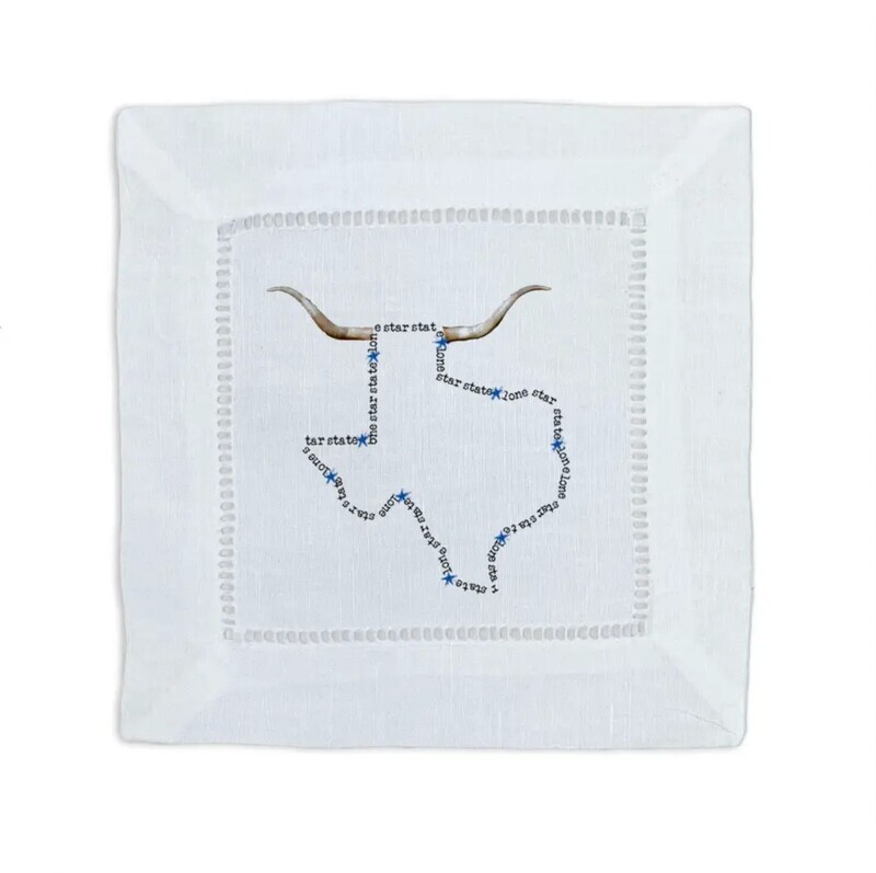 Texas Longhorn Cocktail Napkin