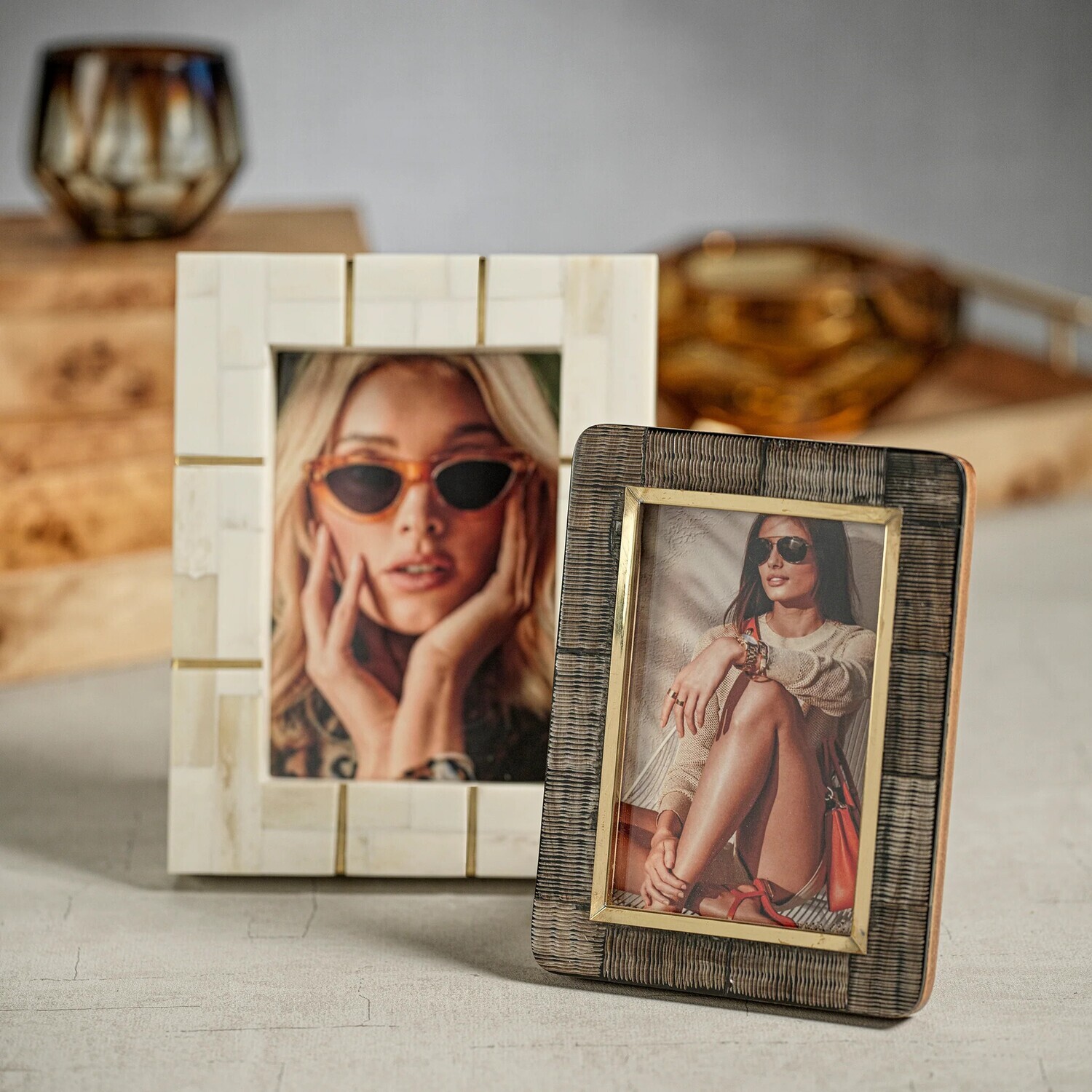 St. Ives Frame with Brass Trim 5x7