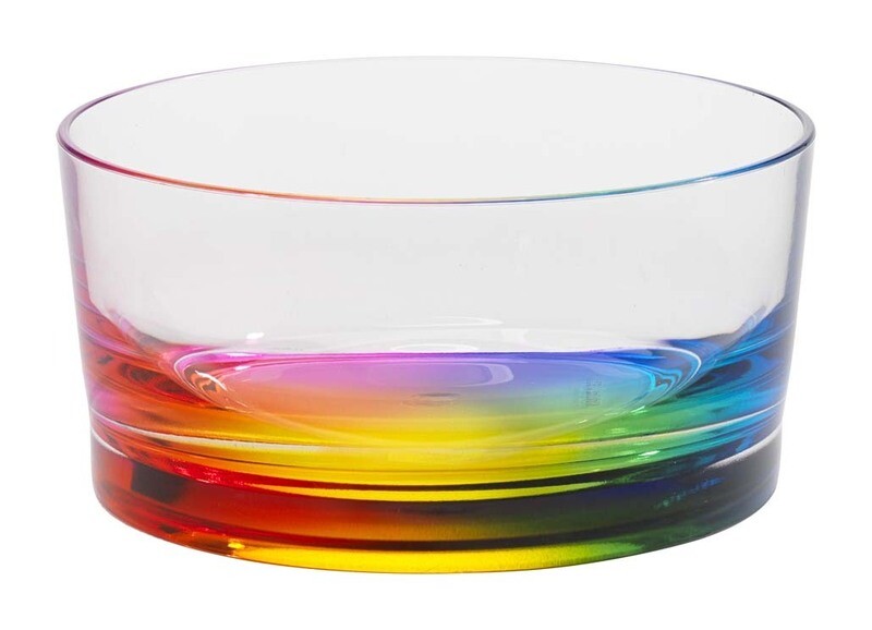 Rainbow Teardrop Bowl