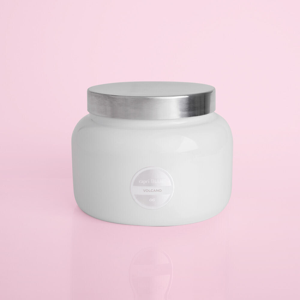 Volcano Signature White Jumbo Candle