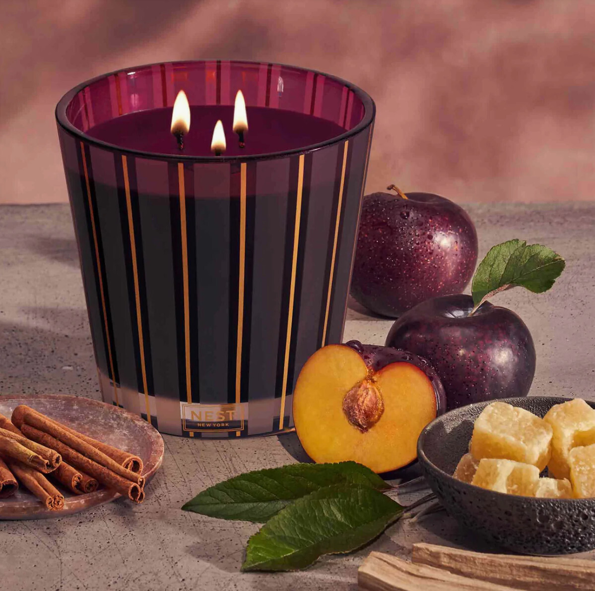 Nest 3-Wick Candle Autumn Plum