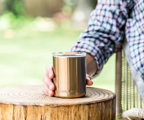 Copper Glass Lined Whiskey Glass