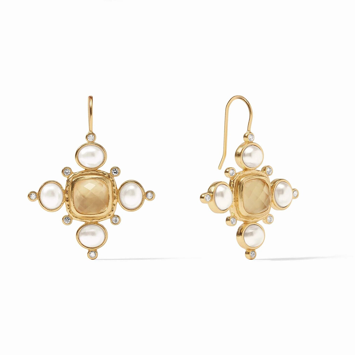 Tudor Champagne Earring