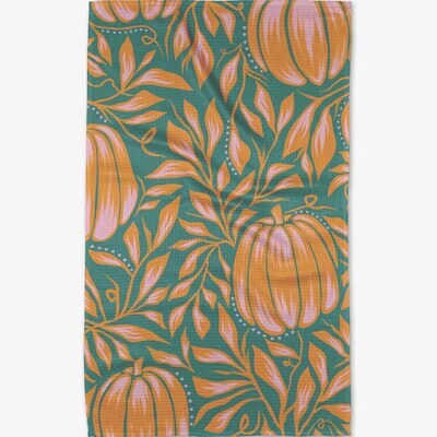 Happy Pumpkins Tea Towel
