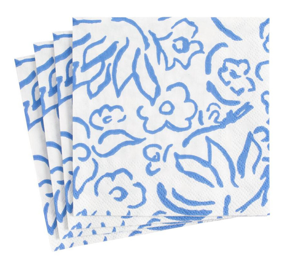 Matisse Paper Cocktail Napkins in Blue