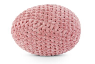5 Inch Pink Crochet Easter Egg