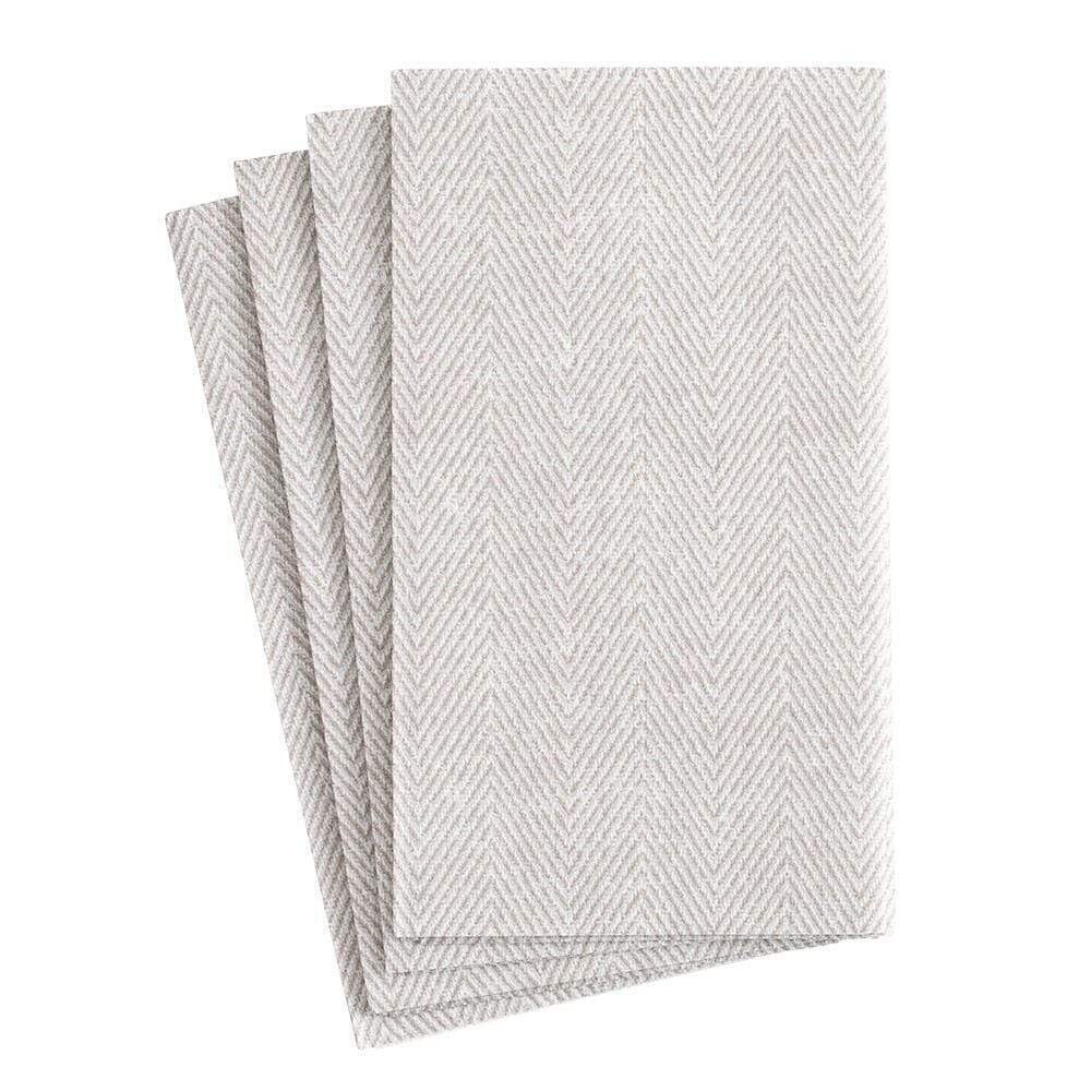 Jute Paper Linen Guest Towel Napkins in Flax